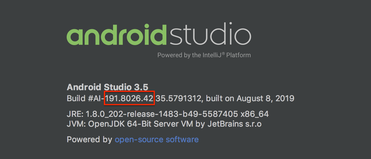 Example Android Studio About Dialog